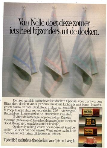 4 Advertenties waarvan 2 dubbele VAN NELLE THEE beschikbaar voor biedingen