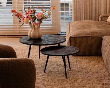 Zitmaxx salontafel set zwart 