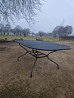 Tuintafel - Metalen frame, Tuin en Terras, Tuintafels, Ophalen of Verzenden, Gebruikt, Rechthoekig, Metaal