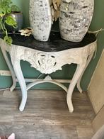 Set van 2 stafels, salontafel en muurtafel., Huis en Inrichting, Tafels | Sidetables, Ophalen, 100 tot 150 cm, Zo goed als nieuw