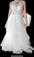 Nieuwe witte trouwjurk mt 36, Ophalen of Verzenden, Nieuw, Wit, Trouwjurk