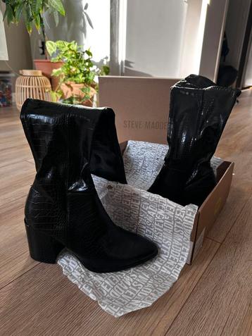 Steve Madden overknee Jacey black croco beschikbaar voor biedingen