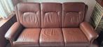 3 + 2 leren zitbank, Huis en Inrichting, Banken | Bankstellen, Ophalen, Zo goed als nieuw
