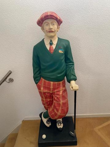 Golfbeeld - Levensgrote Golfer Decoratie - 142cm beschikbaar voor biedingen