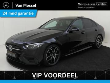 Mercedes-Benz C-klasse 180 AMG Line / Panoramadak/ Night/ 19 beschikbaar voor biedingen