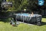 Intex Ultra XTR framr zwembad grijs, 200 tot 300 cm, Zo goed als nieuw, Rechthoekig, Ophalen