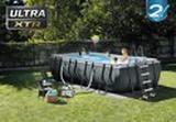 Intex Ultra XTR framr zwembad grijs, Tuin en Terras, Zwembaden, Zo goed als nieuw, Opzetzwembad, 120 cm of meer, 400 cm of meer