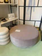 Sofacompany, ronde velours poef, Ophalen, Rond, 75 tot 100 cm, Zo goed als nieuw