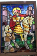 GLAS IN LOOD RAAM ST. MARTINUS, Antiek en Kunst, Ophalen