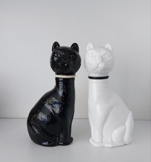 Empoli glazen kattenflesjes, Antiek en Kunst, Antiek | Glas en Kristal, Ophalen of Verzenden