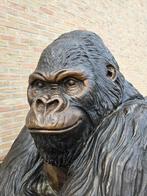 BRONZEN LEVENSGROTE GORRILA TOPSTUK EN ZEER LAGE PRIJS !!!, Ophalen of Verzenden, Nieuw, Overige materialen, Dierenbeeld