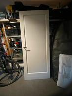 Bruynzeel binnendeur 202x82cm - Wit gelakt, massief hout, Gebruikt, 80 tot 100 cm, Binnendeur, Ophalen of Verzenden