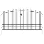 Hekpoort dubbele deur met speren bovenkant 400x248 cm €300, Tuin en Terras, Ophalen of Verzenden, Nieuw