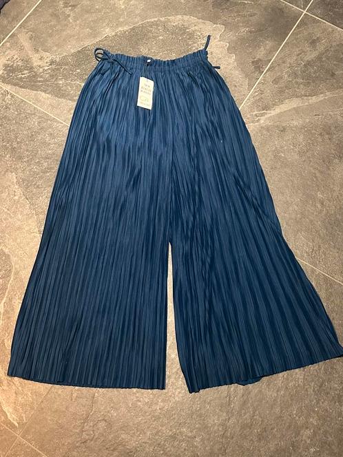 NIEUW blauwe plissé wide leg broek 158/164 b.nosy 10c 2x, Kinderen en Baby's, Kinderkleding | Maat 158, Nieuw, Meisje, Broek, Ophalen of Verzenden