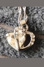 Ketting hart Swarovski, Verzenden, Nieuw, Zilver, Met hanger