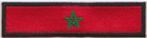 Marokkaanse Vlag stoffen opstrijk patch embleem #2, Diversen, Vlaggen en Wimpels, Ophalen of Verzenden, Nieuw