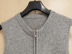Peter Hahn mouwloos Zip vest L 42 Grijs 100% Wol, Verzenden, Maat 42/44 (L), Zo goed als nieuw, Peter Hahn