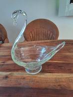 Glazen zwaan, Schaal, Ophalen of Verzenden, Overige vormen, Glas