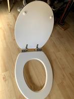 Toiletbril kleur wit., Ophalen of Verzenden, Gebruikt, Chroom, Toilet