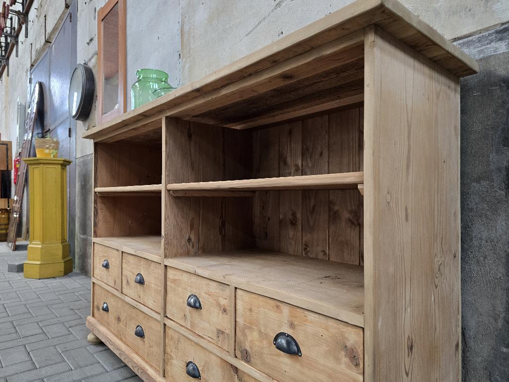 Vintage Houten Kast - Dressoir | Audiomeubel & Platenkast, Met plank(en), Gebruikt, 150 tot 200 cm, Ophalen of Verzenden