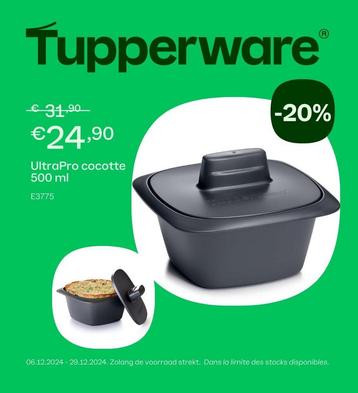 Tupperware Ultra Pro Ovenschaal 500ml beschikbaar voor biedingen