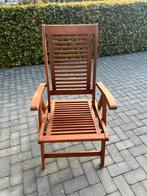 4 tuinstoelen teak, Ophalen of Verzenden, Zo goed als nieuw, Teakhout, Inklapbaar