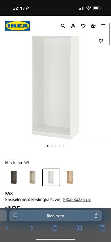 Ikea pax kast  beschikbaar voor biedingen
