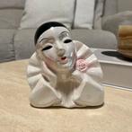 Vintage pierrot harlequin clown porseleinen beeldje, Ophalen of Verzenden, Zo goed als nieuw, Dier