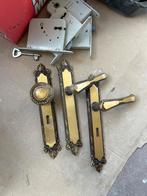 Gouden Antieke Deurklinken, Ophalen, Gebruikt, Koper of Messing, Klink of Kruk