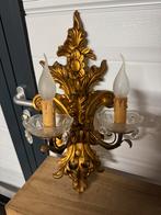 2 sierlijke wandlampen, Ophalen of Verzenden, Zo goed als nieuw, Hout