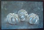 schilderij Pompoenen 126x86cm, Minder dan 50 cm, Ophalen of Verzenden, Zo goed als nieuw, Schilderij