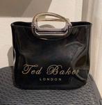 Ted Baker handtas groot model zwart glanzend met gouddetails, Handtas, Zo goed als nieuw, Zwart, Verzenden