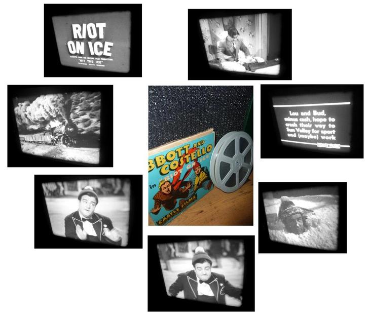 16mm film Abbott & Costello - Riot On Ice - silent 120mtr -, Audio, Tv en Foto, Filmrollen, 16mm film, Ophalen of Verzenden