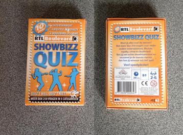Kaartspel Showbizz Quiz RTL Boulevard 10 jaar beschikbaar voor biedingen