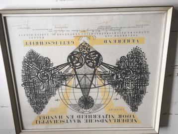 Art deco getuigschrift. beschikbaar voor biedingen