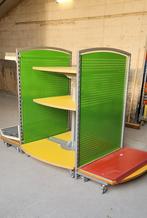 Mobiele winkeldisplay winkelstelling stellage opstelling, Huis en Inrichting, Ophalen, Met plank(en), Gebruikt, 75 cm of meer