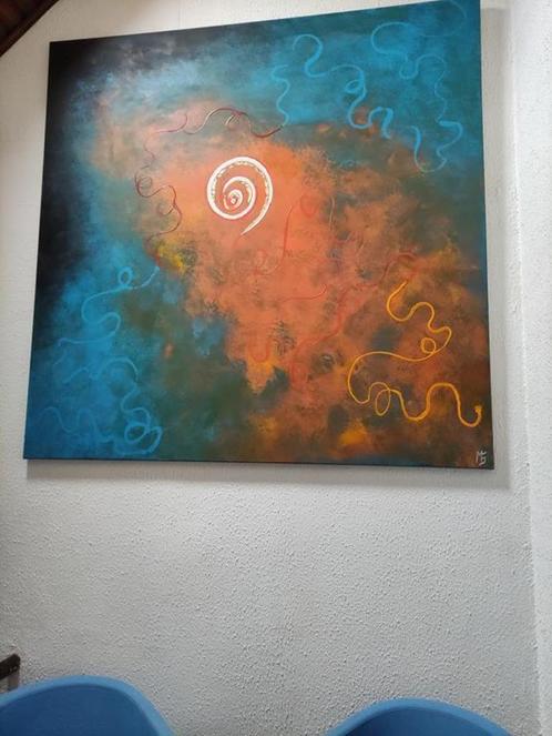 Collectie 4 schilderijen 170cm x 170cm Monique Spapens, Antiek en Kunst, Kunst | Schilderijen | Modern, Ophalen