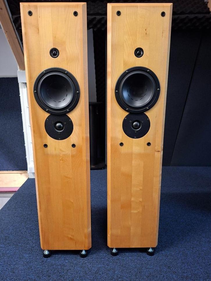 Hepta Frontier Luidsprekers, Audio, Tv en Foto, Luidsprekers, Zo goed als nieuw, Front, Rear of Stereo speakers, 120 watt of meer