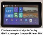 9' Android Auto-Carplay IGO Nextgen Camper, Auto GPS met TMC, Ophalen of Verzenden, Nieuw