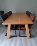Eetkamertafel 190x100x80cm, Ophalen, Gebruikt, Teakhout, 50 tot 100 cm