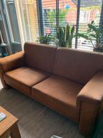 Tweezits bank cognac micro leder, Ophalen, 150 tot 200 cm, Tweepersoons, 75 tot 100 cm