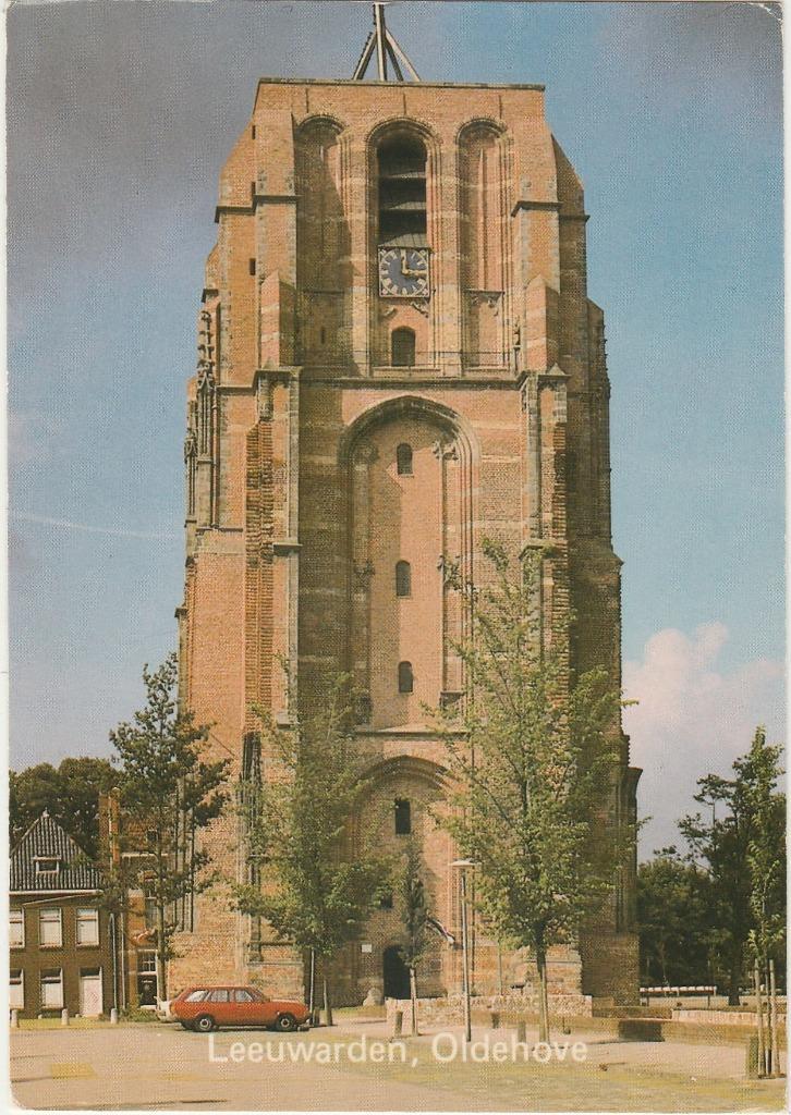 LEEUWARDEN Oldehove met Auto, Verzamelen, Ansichtkaarten | Nederland, Gelopen, Friesland, 1980 tot heden, Verzenden
