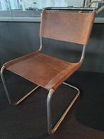 Design stoel Thonet S33, Huis en Inrichting, Stoelen, Bruin, Leer, Ophalen of Verzenden, Zo goed als nieuw