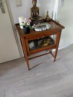 Vintage Houten Vitrinekastje, Antiek en Kunst, Curiosa en Brocante, Ophalen of Verzenden