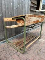 Vintage schoolbank, Ophalen, Gebruikt, Bureau
