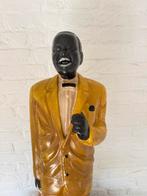 Oud gipsen beeld donkere zanger, Antiek en Kunst, Curiosa en Brocante, Ophalen