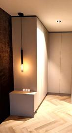 NIEUW Maretti RIVINGTON TUBE design hanglamp zwart, Ophalen, Nieuw, Glas, 50 tot 75 cm