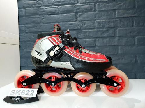 Powerslide C4 Skeelers Skates 3x100 1x90mm Wielen Maat 44, Sport en Fitness, Skeelers, Zo goed als nieuw, Inline skates 4 wielen