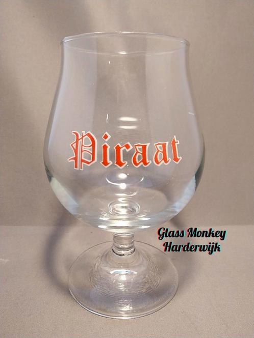 Oud Piraat bierglas., Verzamelen, Biermerken, Gebruikt, Glas of Glazen, Overige merken, Ophalen of Verzenden