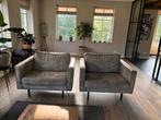 2 Beige Fauteuils - Weg wegens nieuw interieur, Huis en Inrichting, Ophalen of Verzenden, Zo goed als nieuw, Stof, 75 tot 100 cm